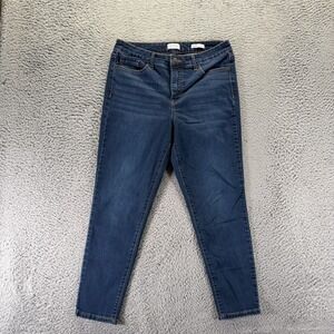Jessica Simpson Jeans Womens 10 Blue Cotton Denim Ankle Skinny Travel Stretch